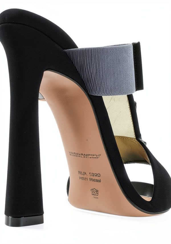 Dsquared Leather Heels Womens Black Size 36 EU-7