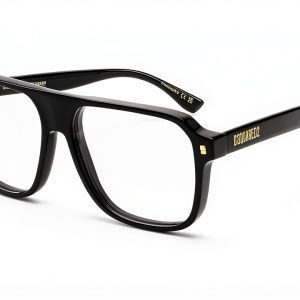 DSQUARED2 D2 0203 Acetate Mens Sunglasses Black Blue Crystal-0