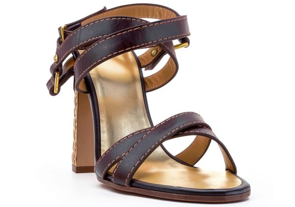 Dsquared Brown Leather Womens Shoes Size 39 40 EU-0