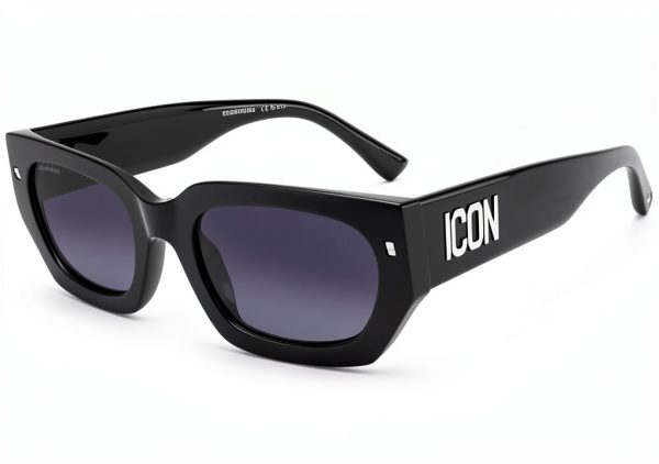DSQUARED2 ICON Sunglasses Black Acetate Womens Eyewear-0