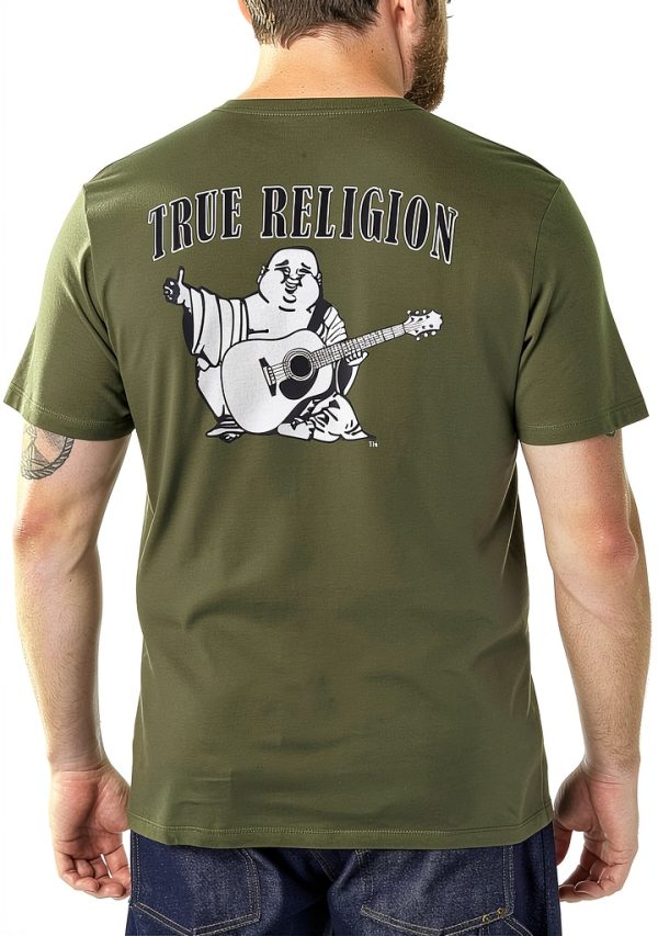 True Religion Mens T-Shirt 100 Cotton Graphic Logo Design-8
