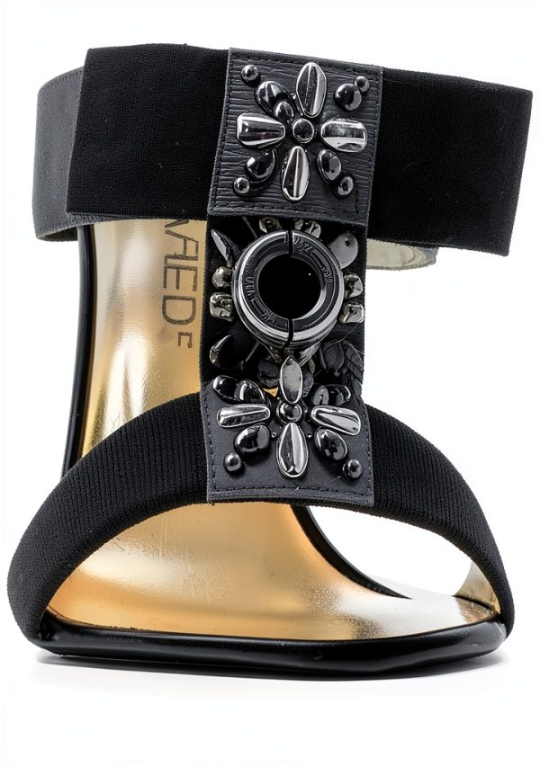 Dsquared Leather Heels Womens Black Size 36 EU-2