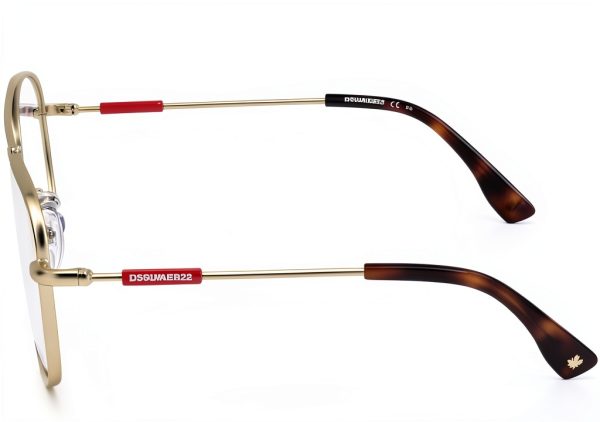 DSQUARED2 D2 0047 Men Sunglasses Matte Gold Size 56-3